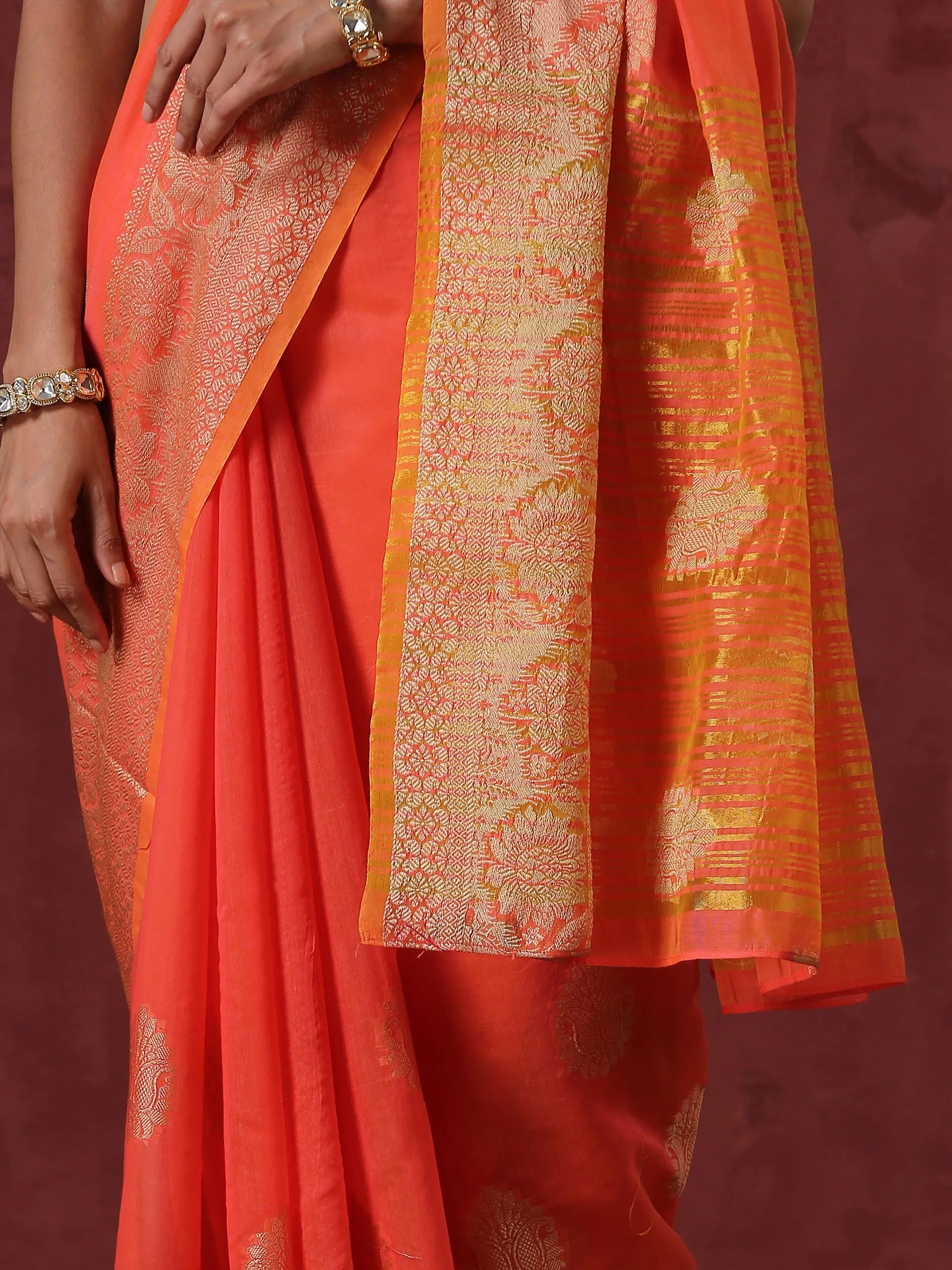 Agni Cotton Saree With Blouse fabric