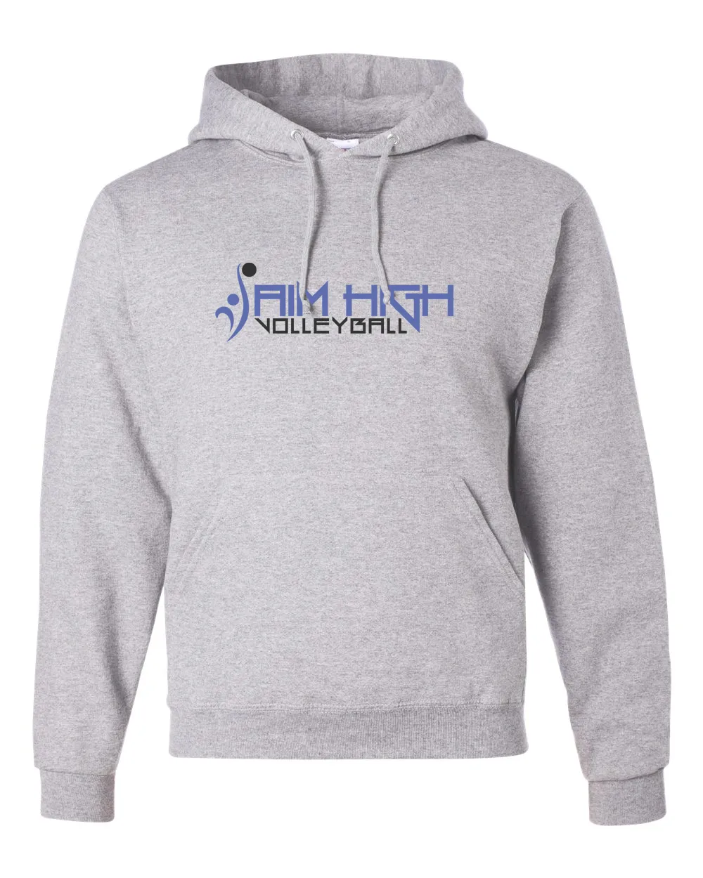 AIM HIGH VOLLEYBALL Jerzees hoodie Grey Ash