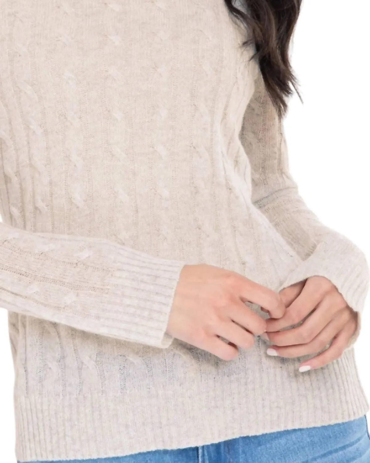 Alashan Cashmere - Breezy Cable Pullover Sweater