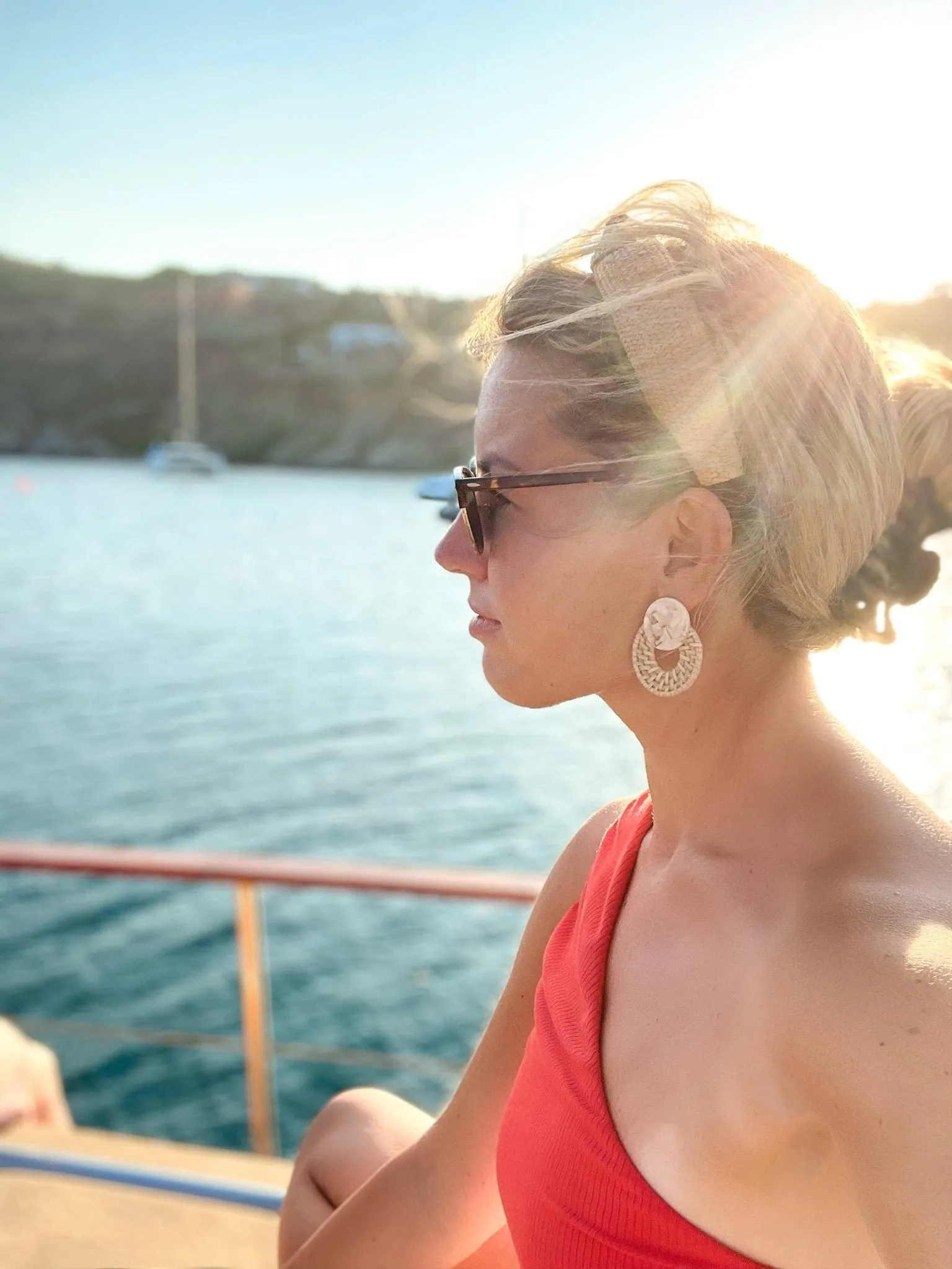 Bali Rattan Statement Earrings