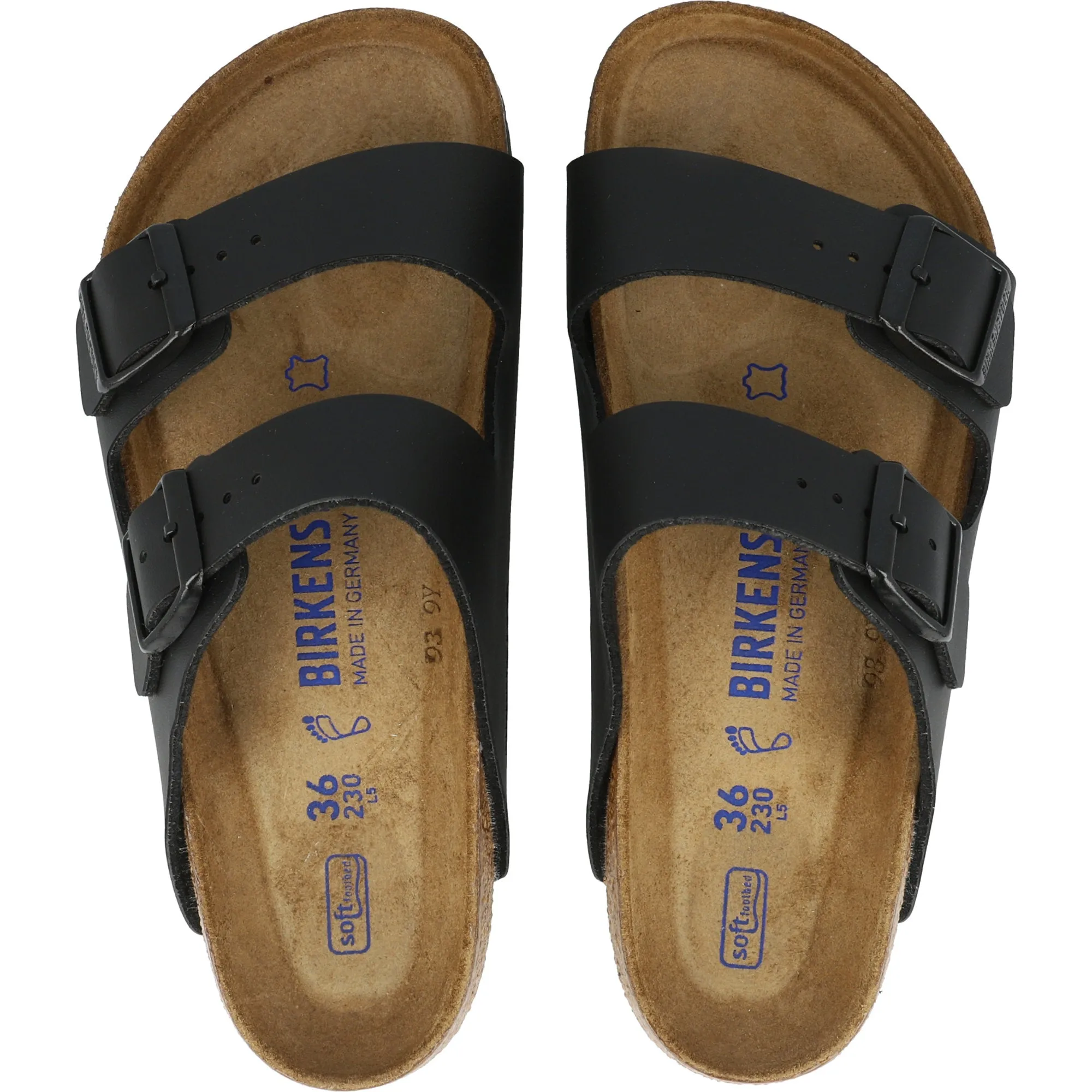 Birkenstock Arizona Black Soft Footbed Sandals