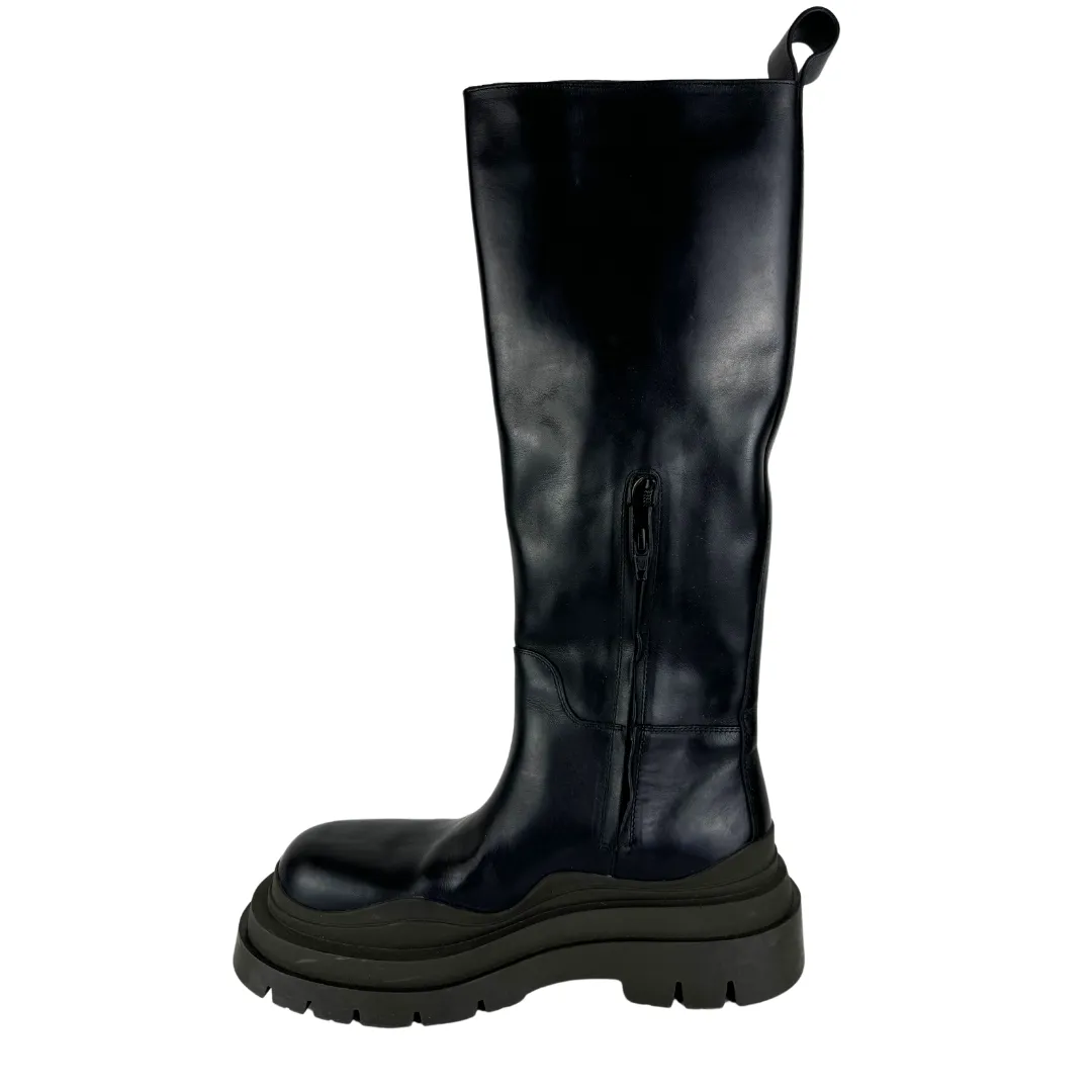 Bottega Lug Sole Knee High Boots - Size 38