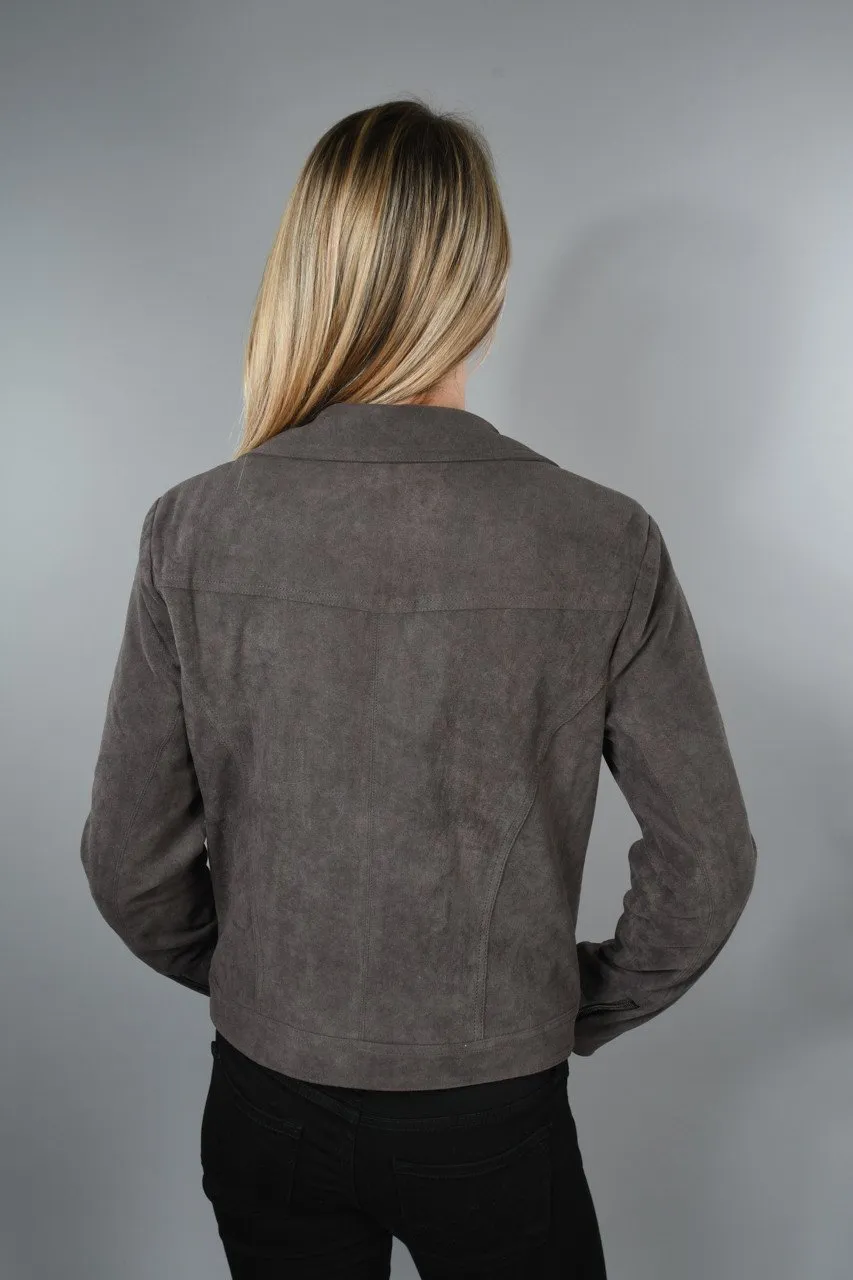 Charcoal Suede Jacket
