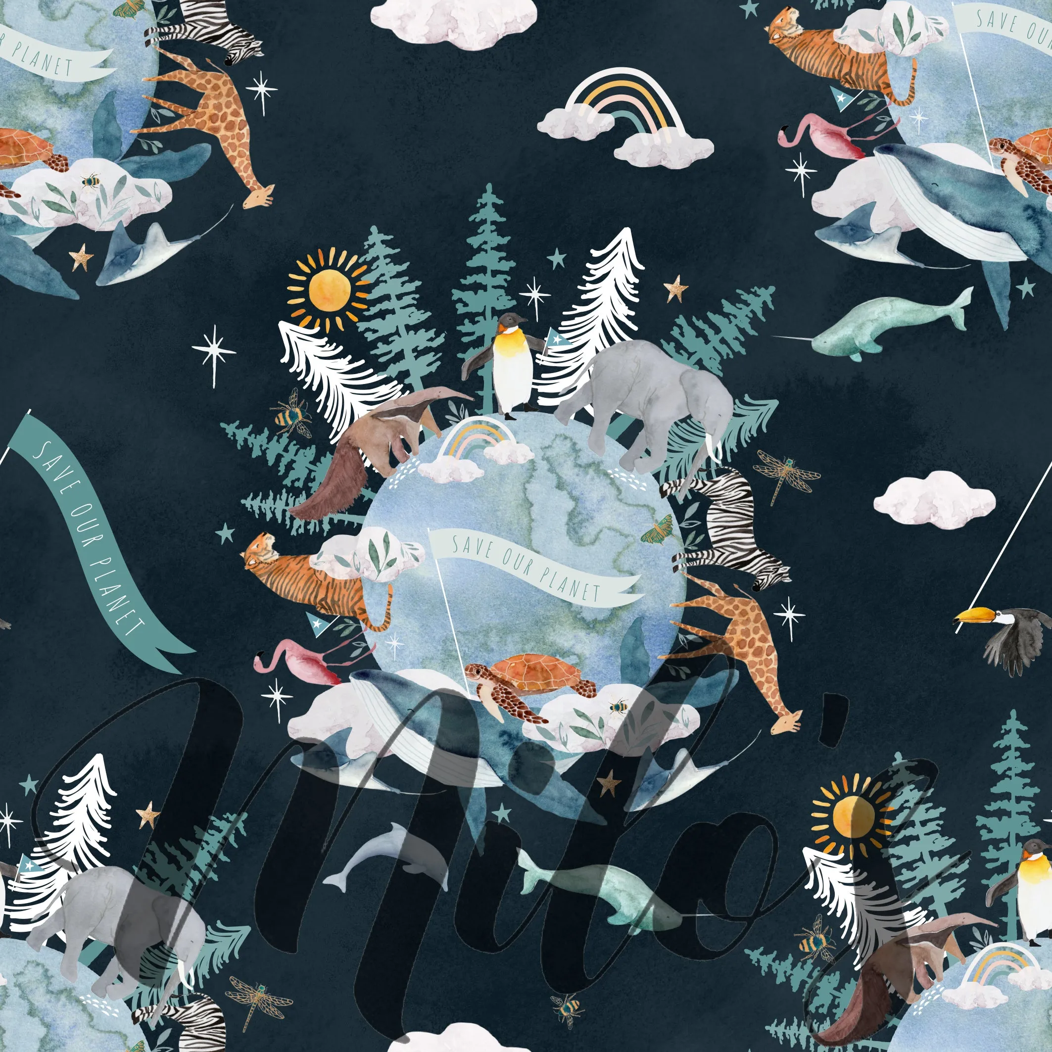 Circle Skirt - Save Our Planet