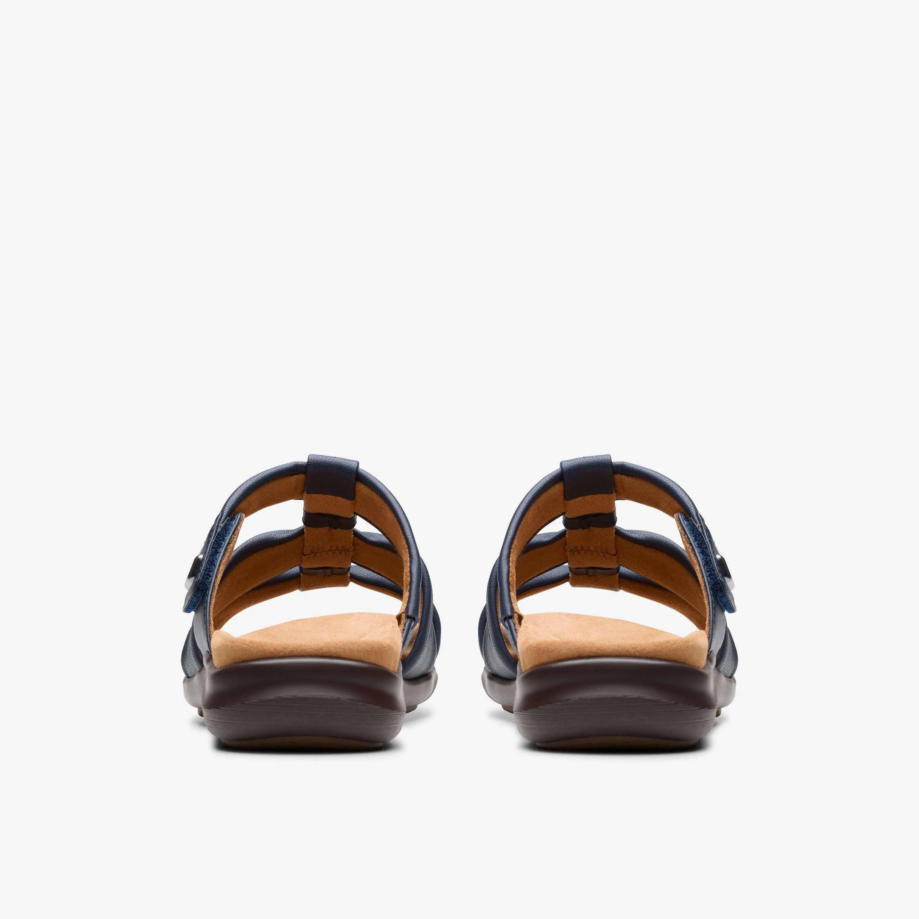 Clarks Women's Kitly Slide Navy Leather 26181445