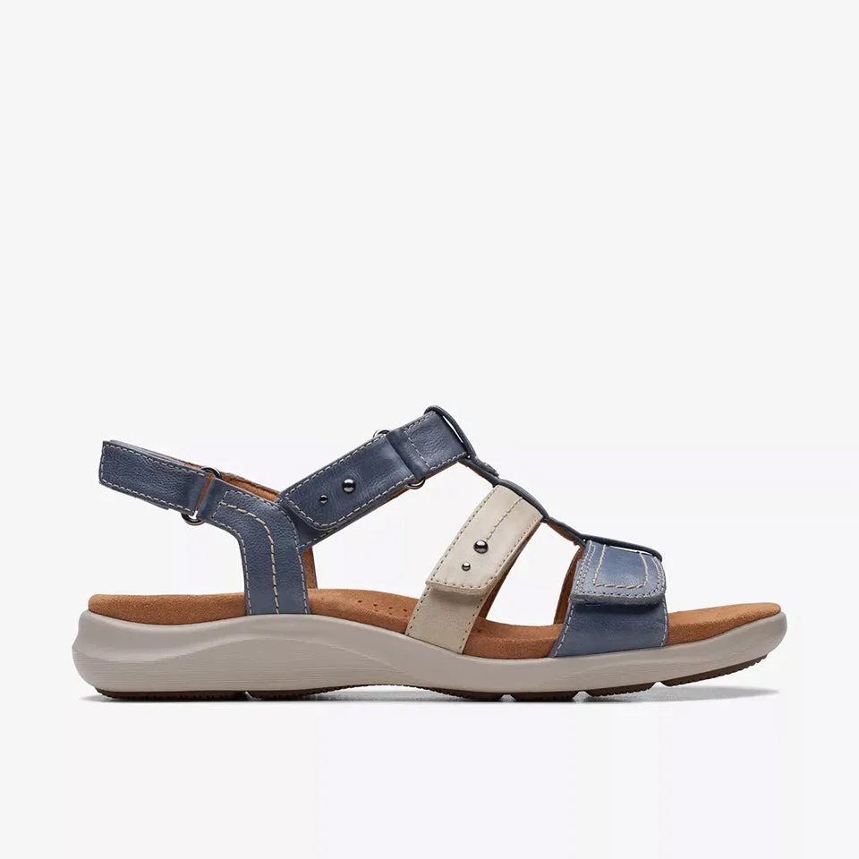 Clarks Women's Kitly Step Denim Combi | Olive Combi