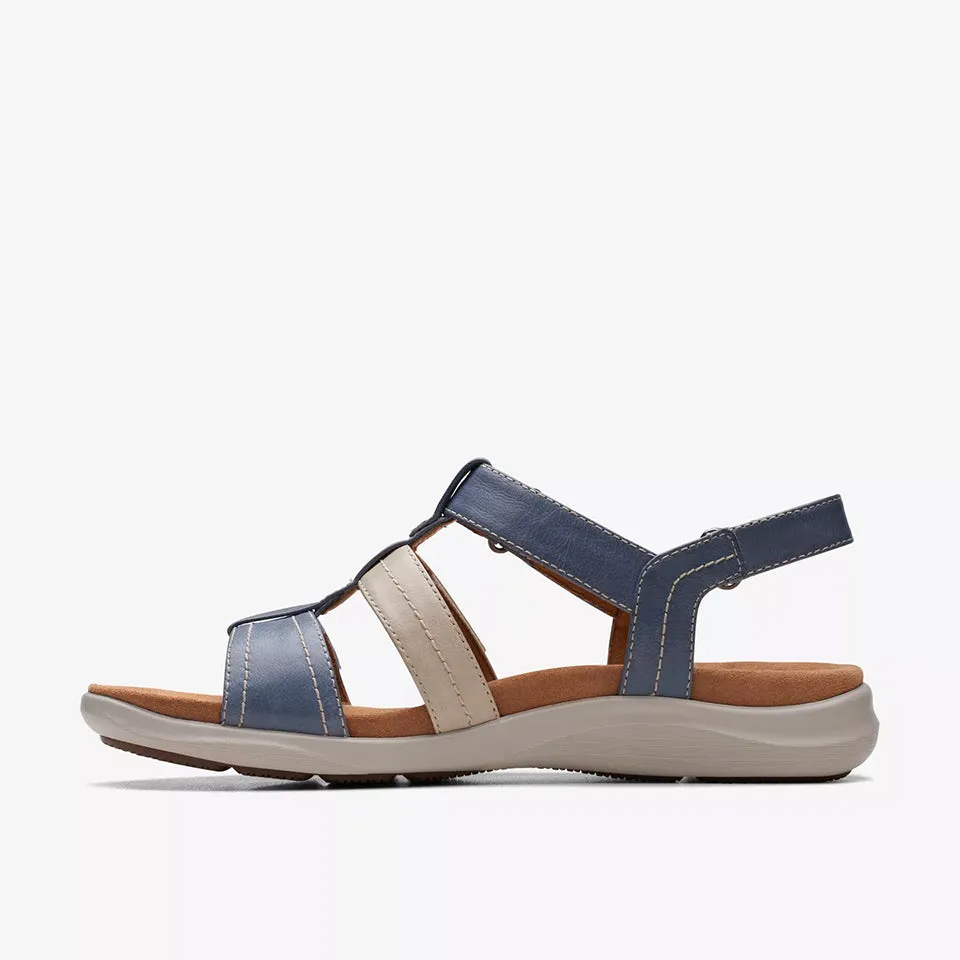 Clarks Women's Kitly Step Denim Combi | Olive Combi