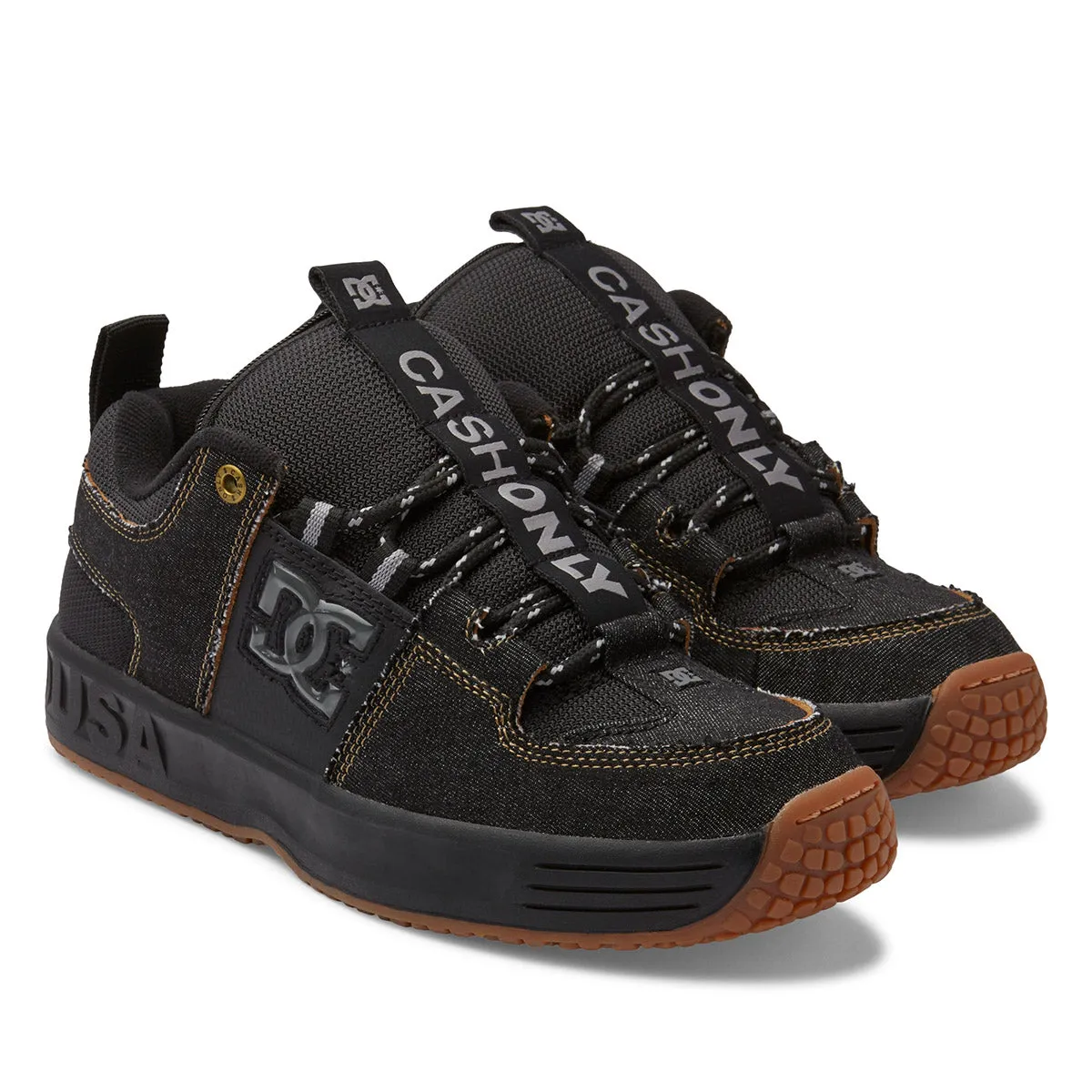 DC - X Cash Only Lynx Shoes Black Denim