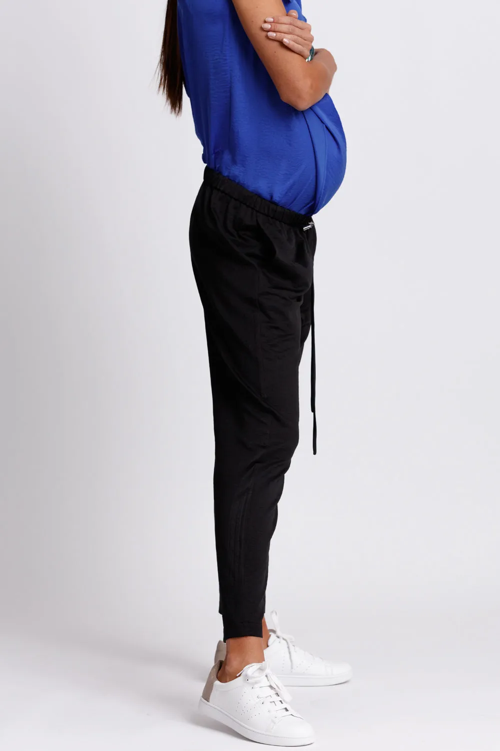 Drawstring Jogger Pants - Black