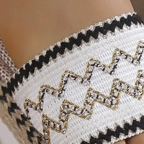 Embroidered Sandals