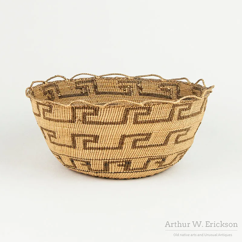 Finely Woven Chehalis Basket