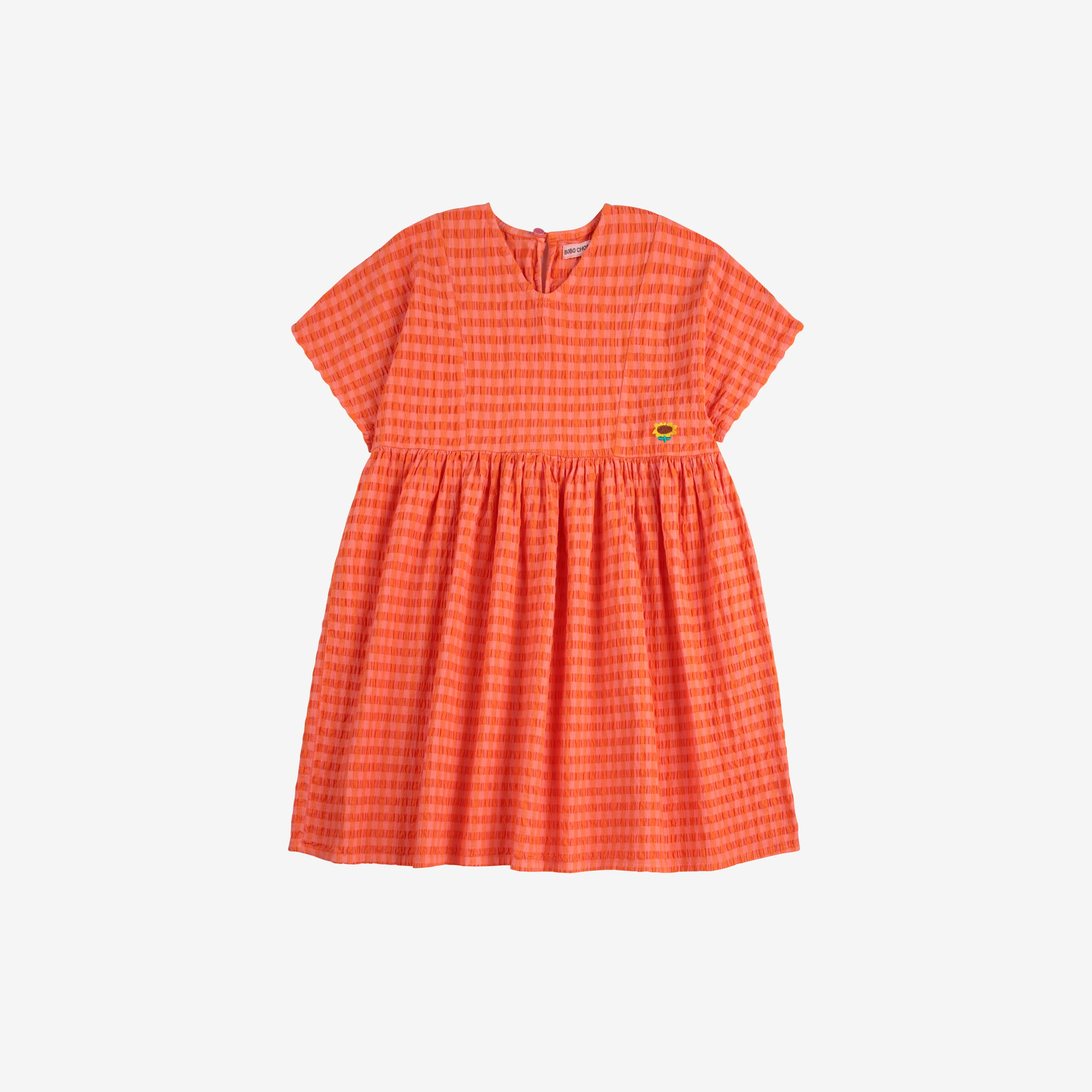 Girls Vichy Woven Dress