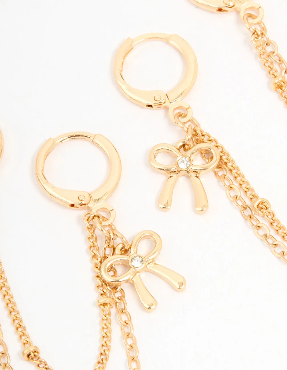 Gold Daisy, Bow & Cross Shoe Charms Pack