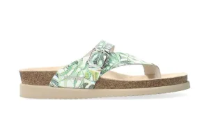 'Helen' women's thong sandal - Green mix