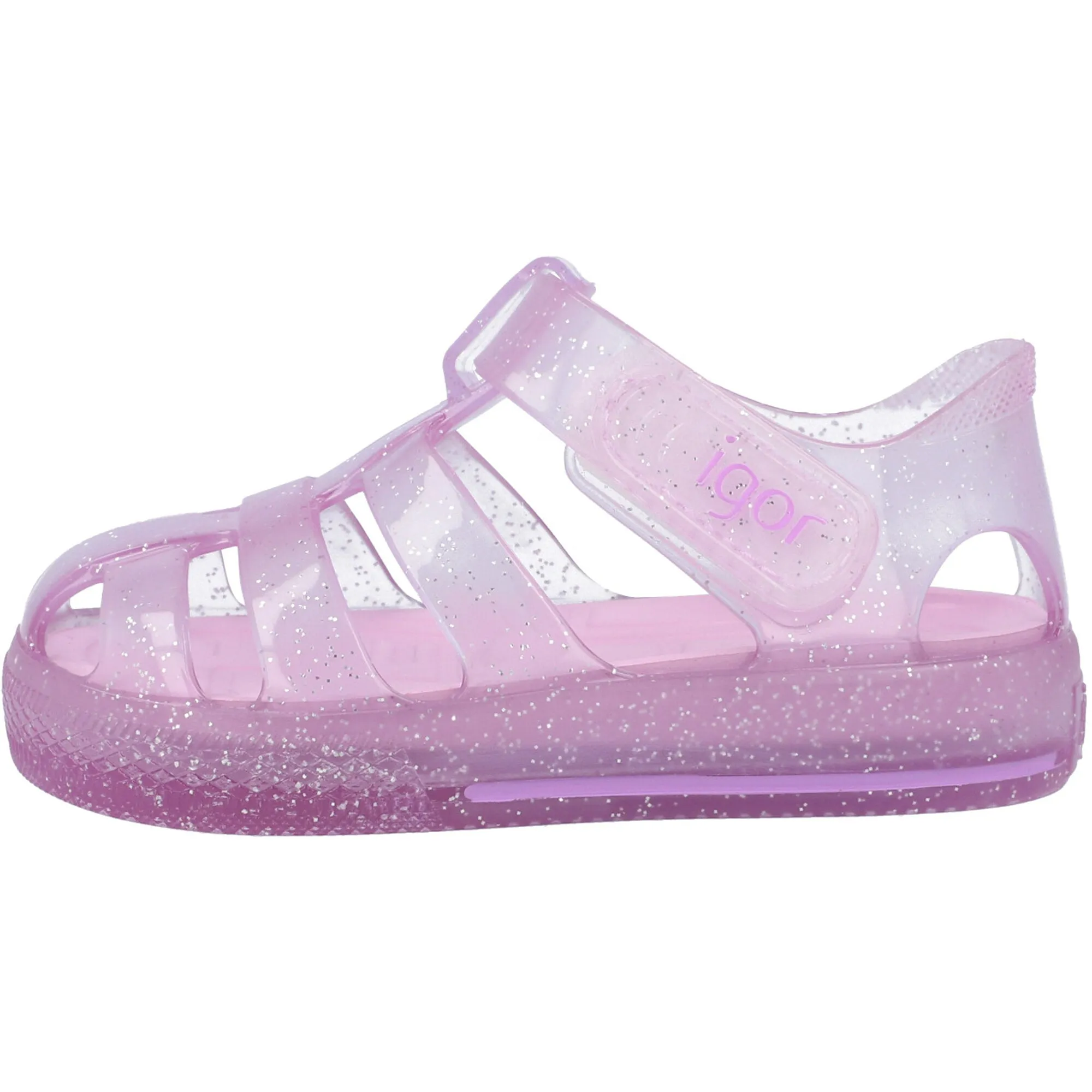 Igor Star Glitter Purple Jelly Sandals