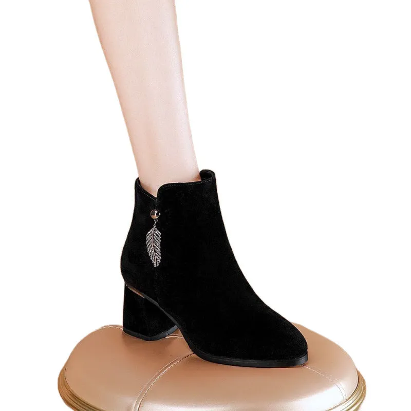 INSTOCK-Jinbukang short boots for women
