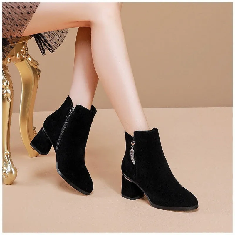 INSTOCK-Jinbukang short boots for women