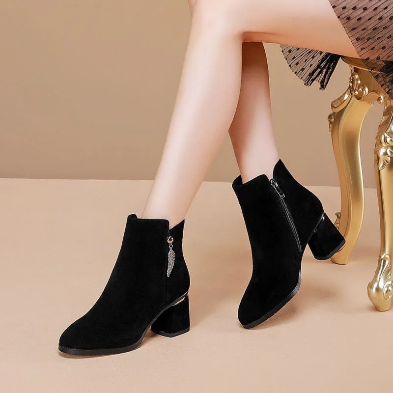 INSTOCK-Jinbukang short boots for women