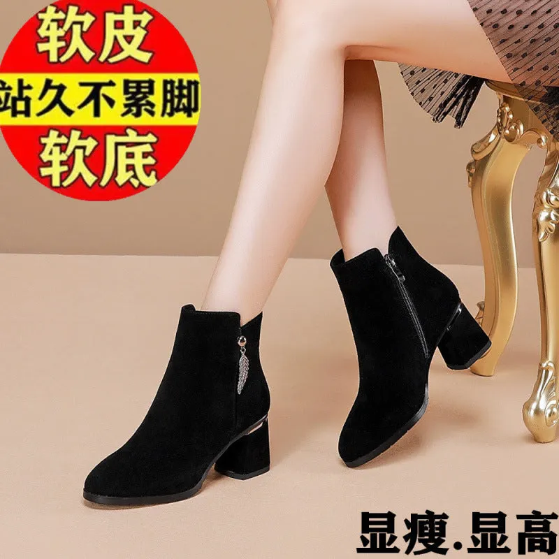 INSTOCK-Jinbukang short boots for women