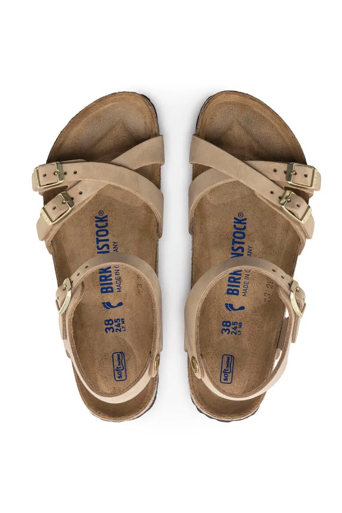 Kumba Soft Footbed Regular Width in Sandcastle Nubuck