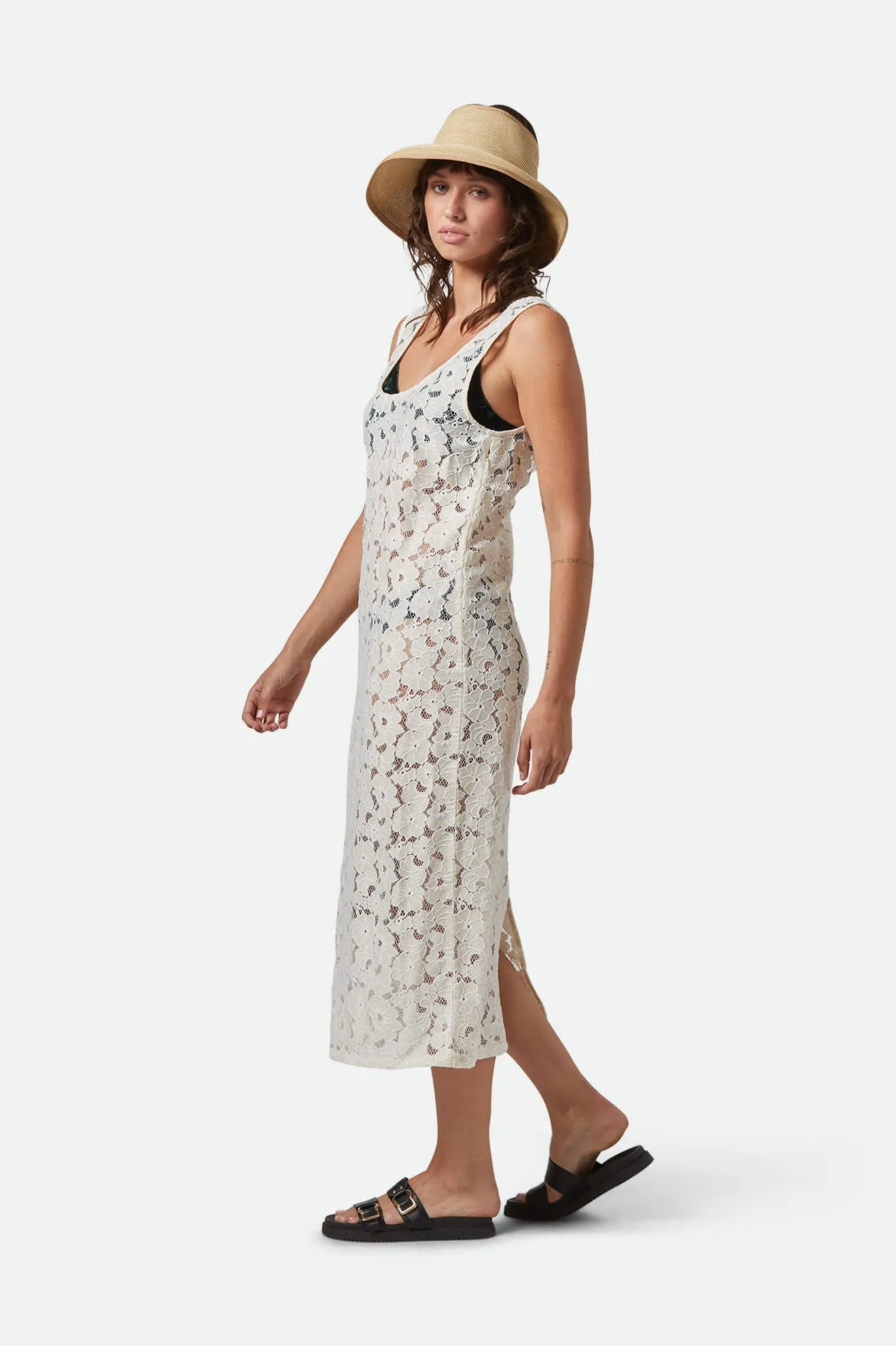 Lace Cover Up Dress - Whitecap