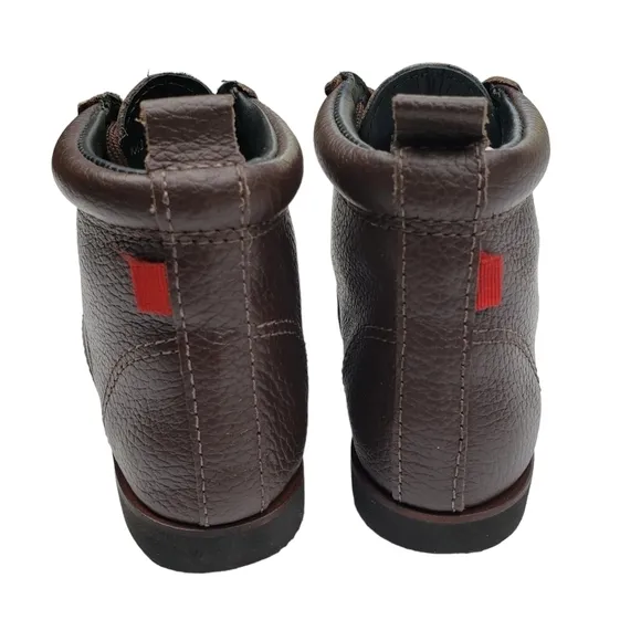 Marc Joseph | NIB Gramercy Brown Grainy Leather Preppy High Top Booties Boy's 11