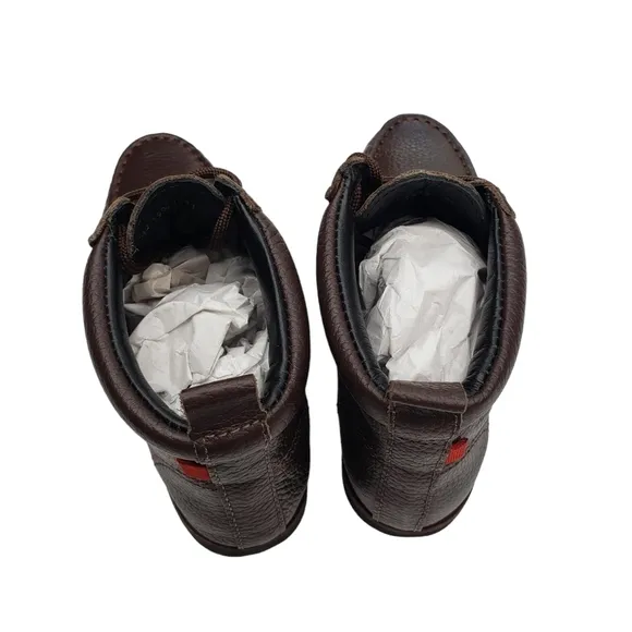 Marc Joseph | NIB Gramercy Brown Grainy Leather Preppy High Top Booties Boy's 11