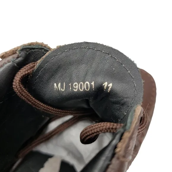 Marc Joseph | NIB Gramercy Brown Grainy Leather Preppy High Top Booties Boy's 11