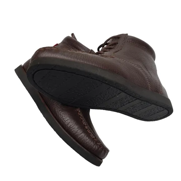 Marc Joseph | NIB Gramercy Brown Grainy Leather Preppy High Top Booties Boy's 11