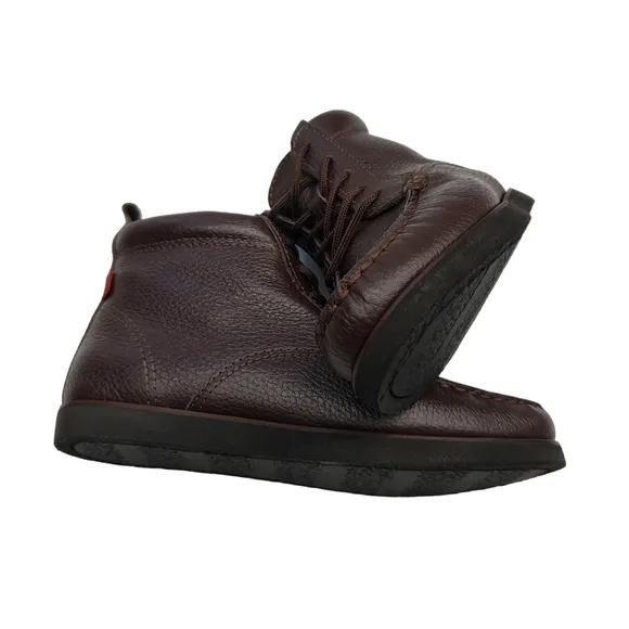 Marc Joseph | NIB Gramercy Brown Grainy Leather Preppy High Top Booties Boy's 13