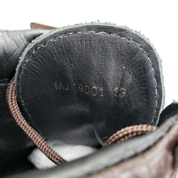 Marc Joseph | NIB Gramercy Brown Grainy Leather Preppy High Top Booties Boy's 13