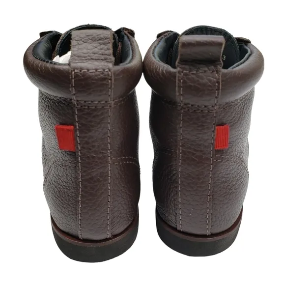 Marc Joseph | NIB Gramercy Brown Grainy Leather Preppy High Top Booties Boy's 13
