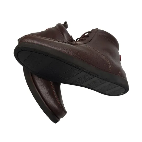 Marc Joseph | NIB Gramercy Brown Grainy Leather Preppy High Top Booties Boy's 13