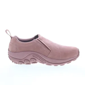 Merrell Jungle Moc J003410 Womens Pink Nubuck Slip On Clog Flats Shoes