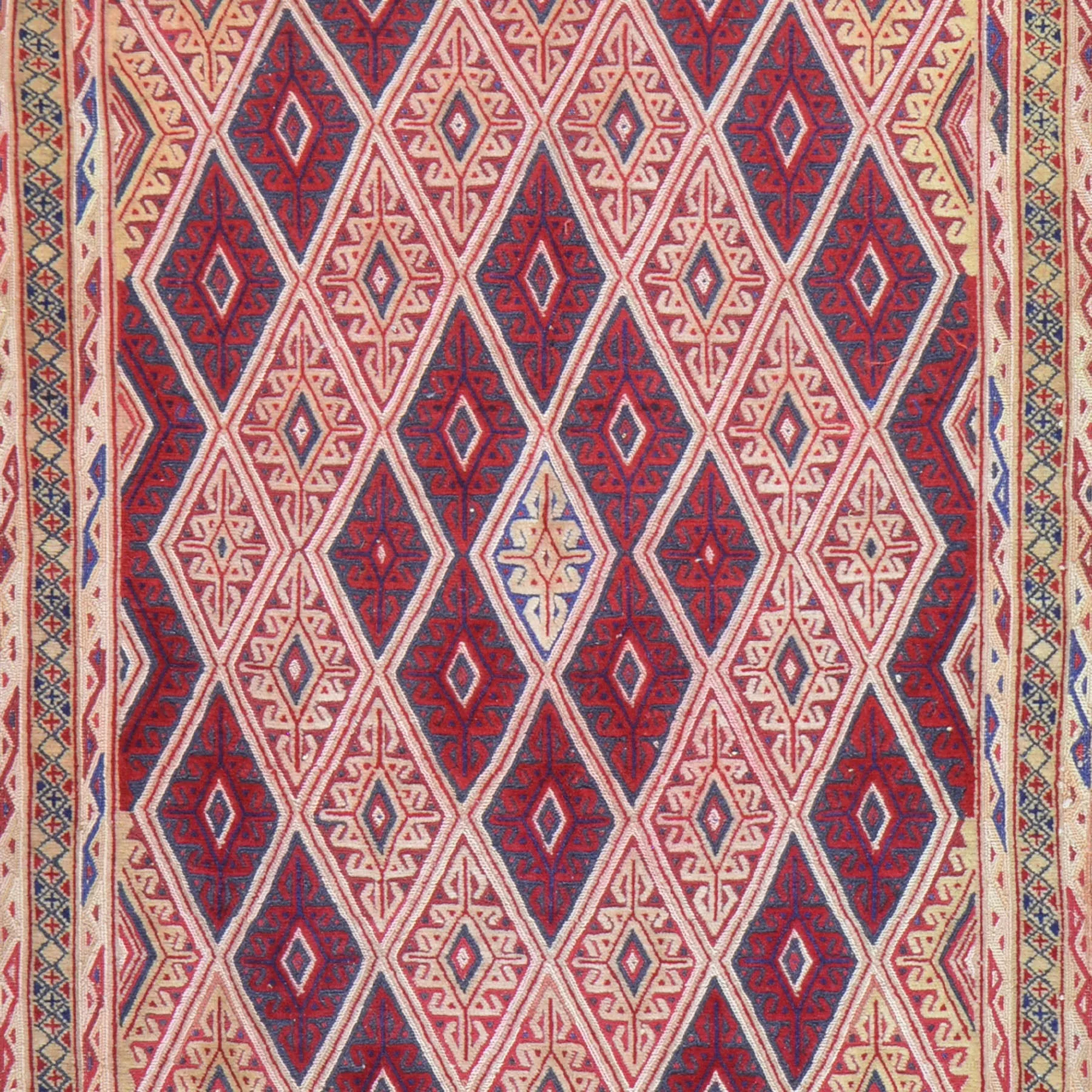 Multi-Weave Tribal Mashwani Sumak Handmade Geometric Design Rug (Size 2.8 X 3.10) Cwral-10113