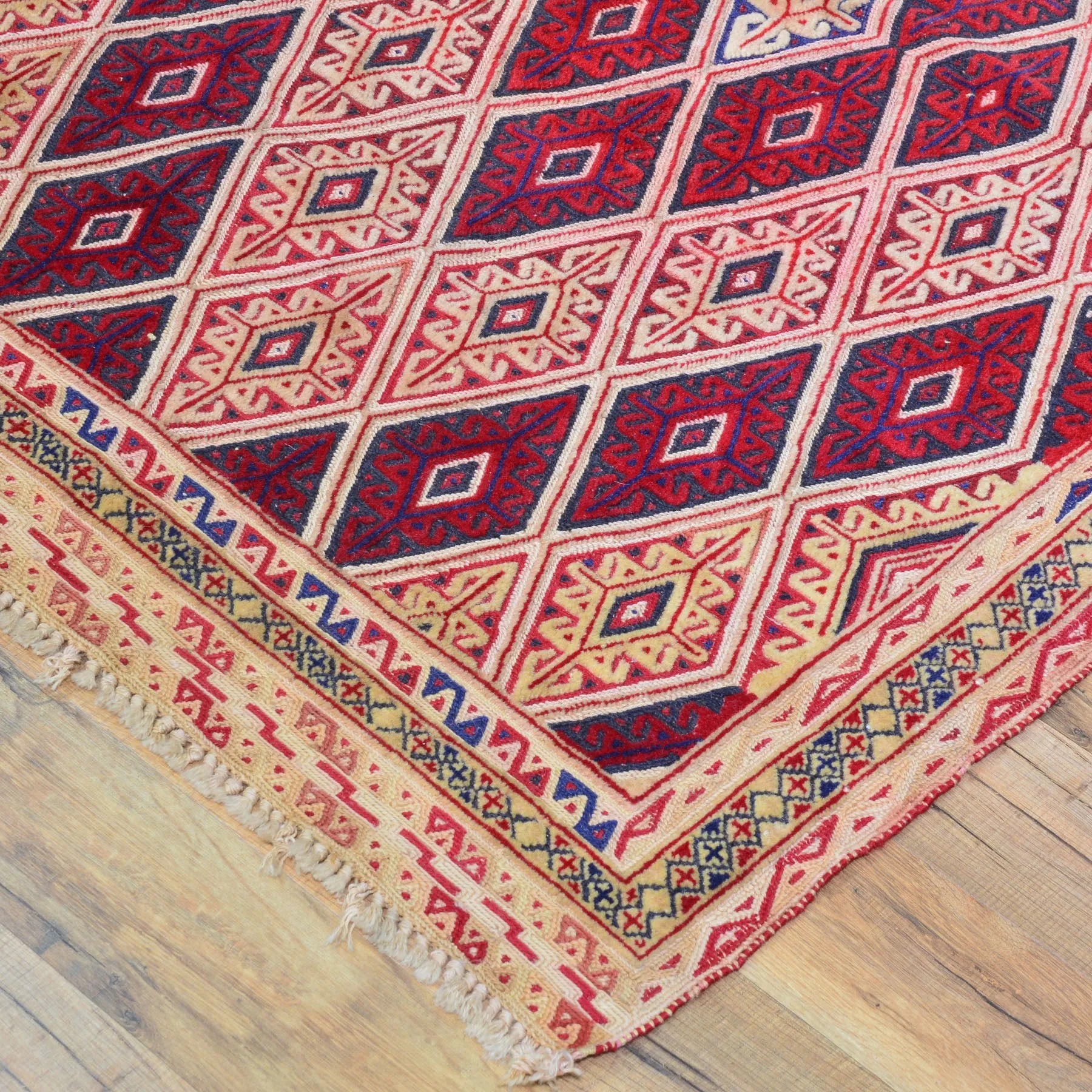 Multi-Weave Tribal Mashwani Sumak Handmade Geometric Design Rug (Size 2.8 X 3.10) Cwral-10113
