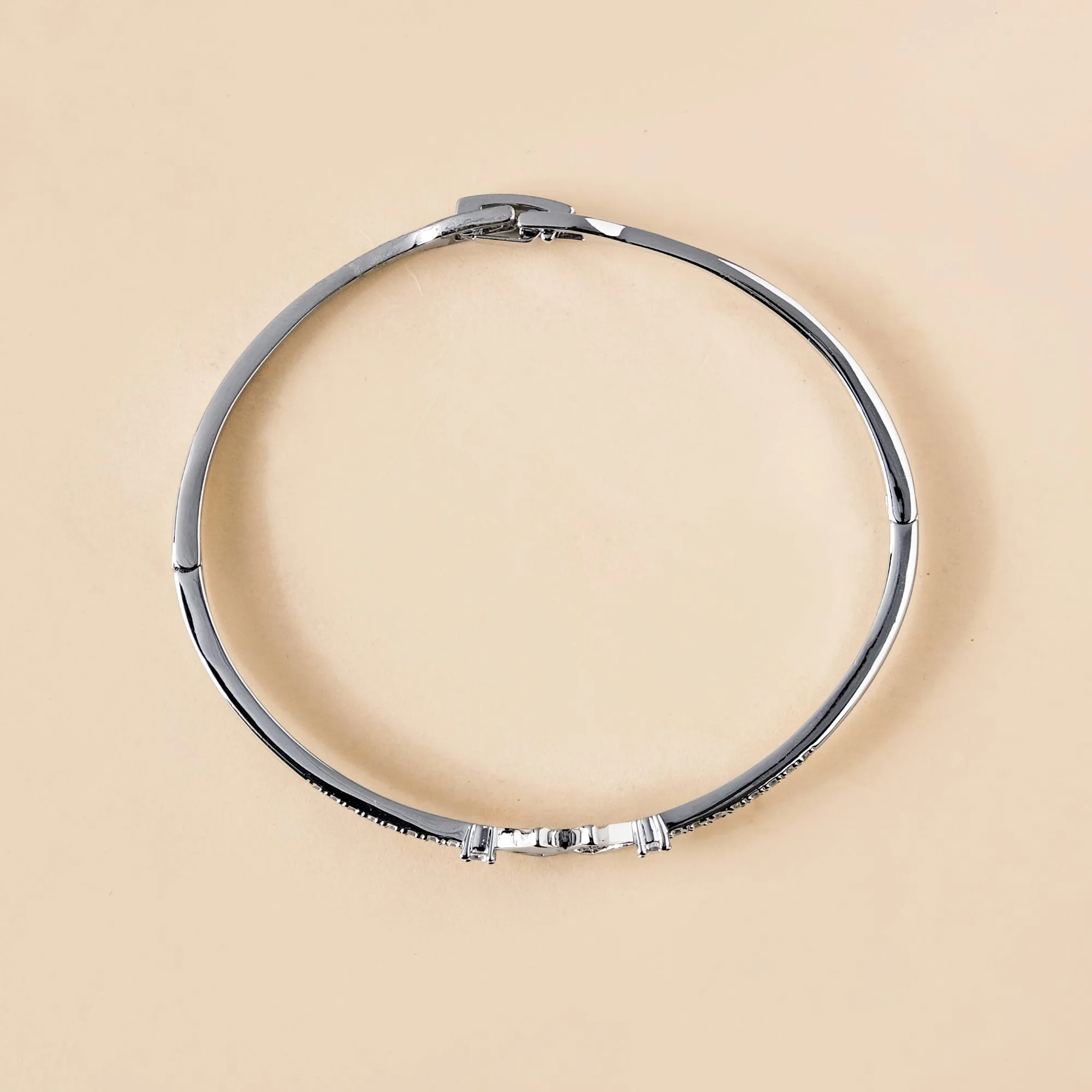 Nautical Glam Seashell Silver Bracelet
