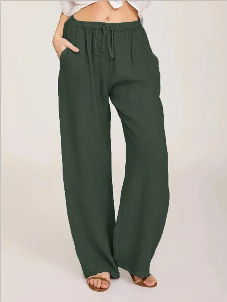 Obsidian Phoenix Women's Luxury Cotton-Linen Pants