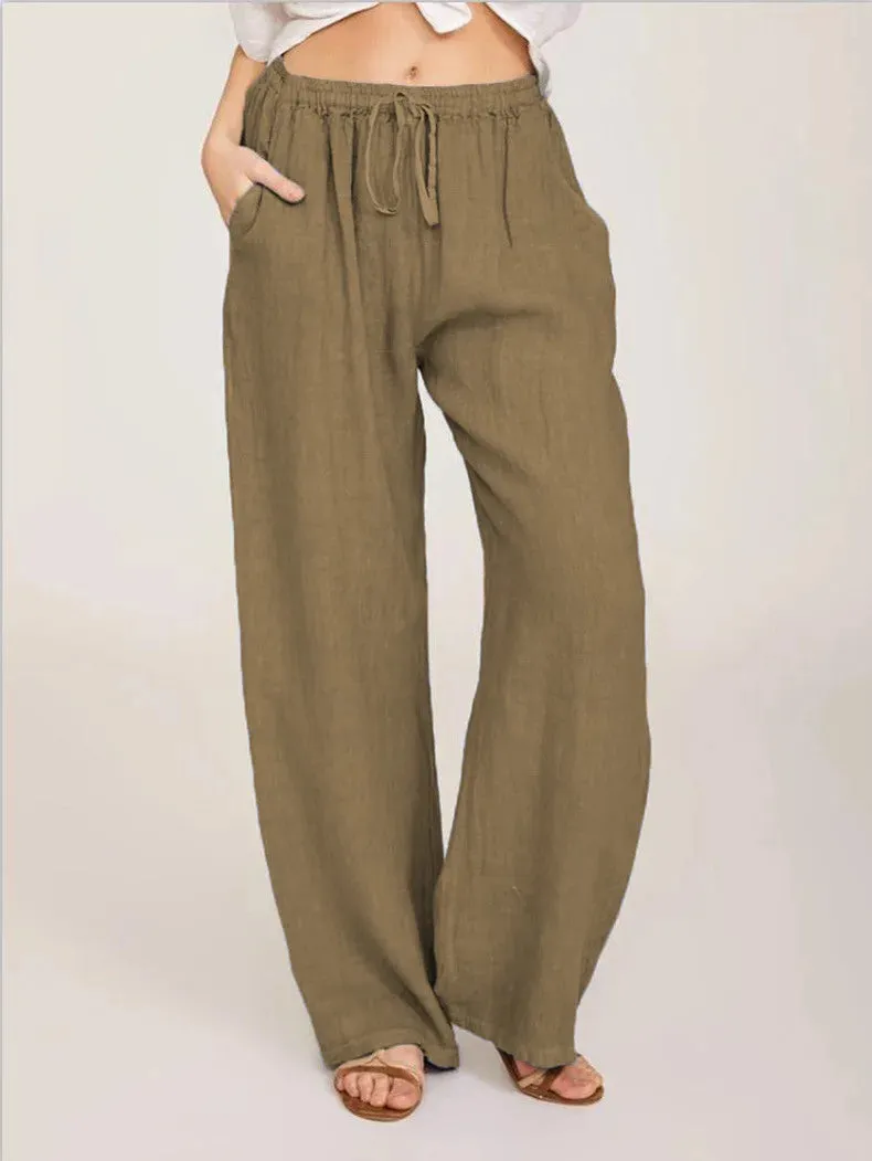 Obsidian Phoenix Women's Luxury Cotton-Linen Pants