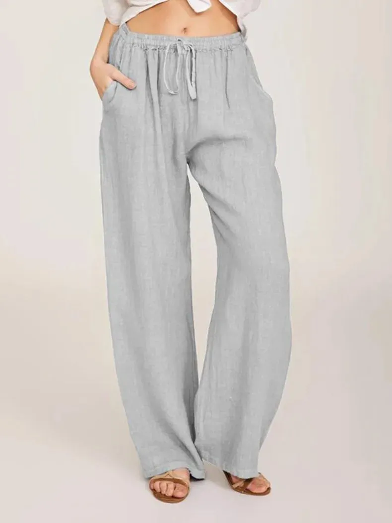 Obsidian Phoenix Women's Luxury Cotton-Linen Pants