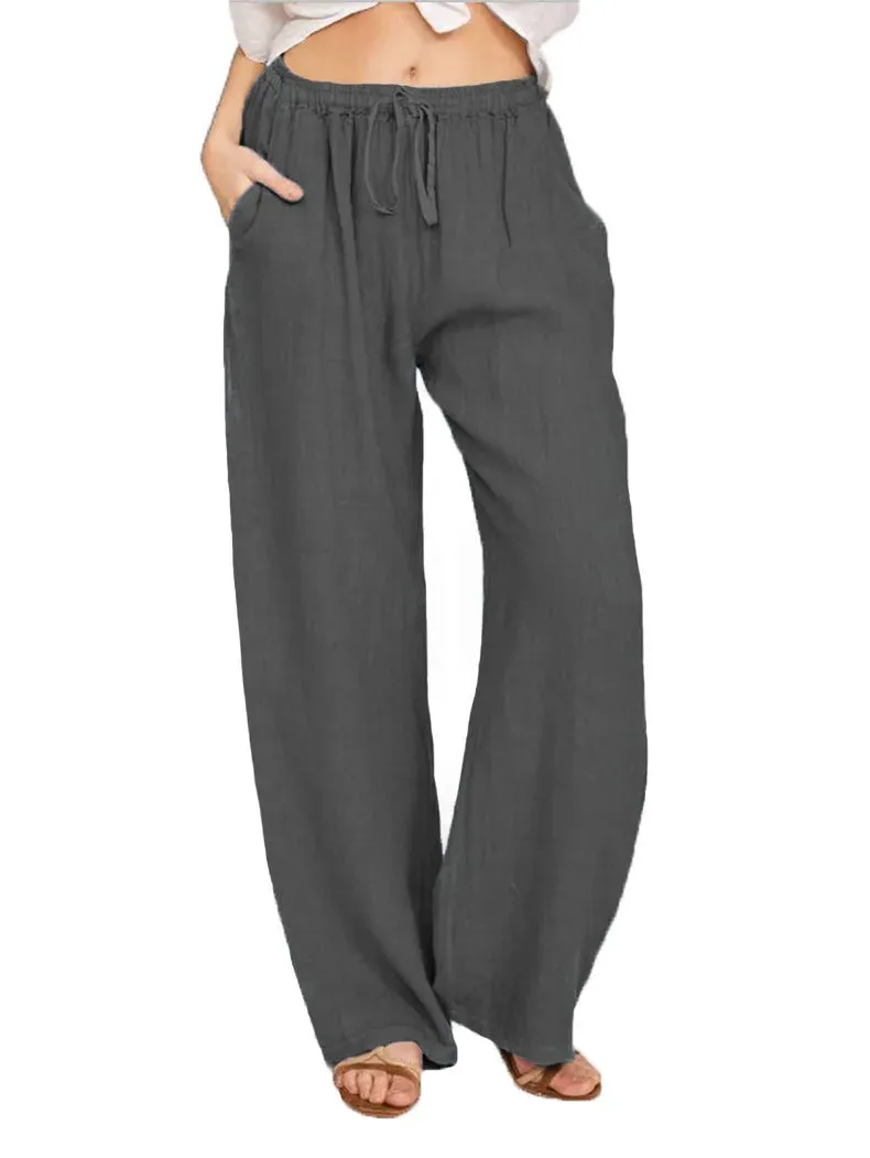 Obsidian Phoenix Women's Luxury Cotton-Linen Pants