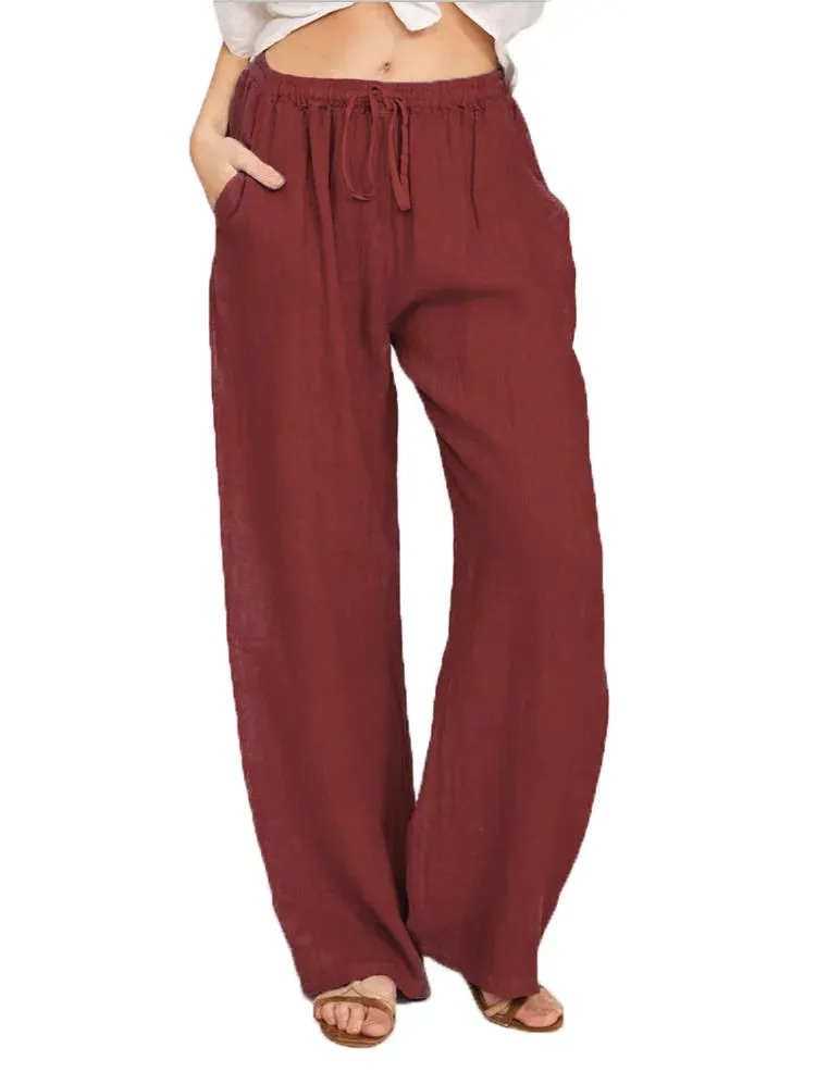 Obsidian Phoenix Women's Luxury Cotton-Linen Pants