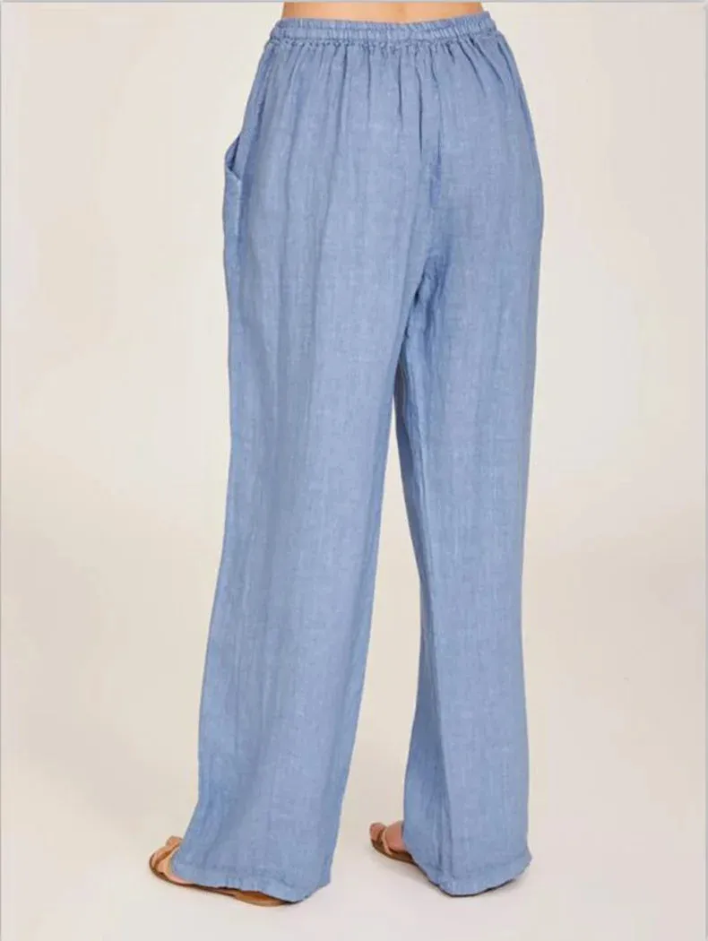 Obsidian Phoenix Women's Luxury Cotton-Linen Pants