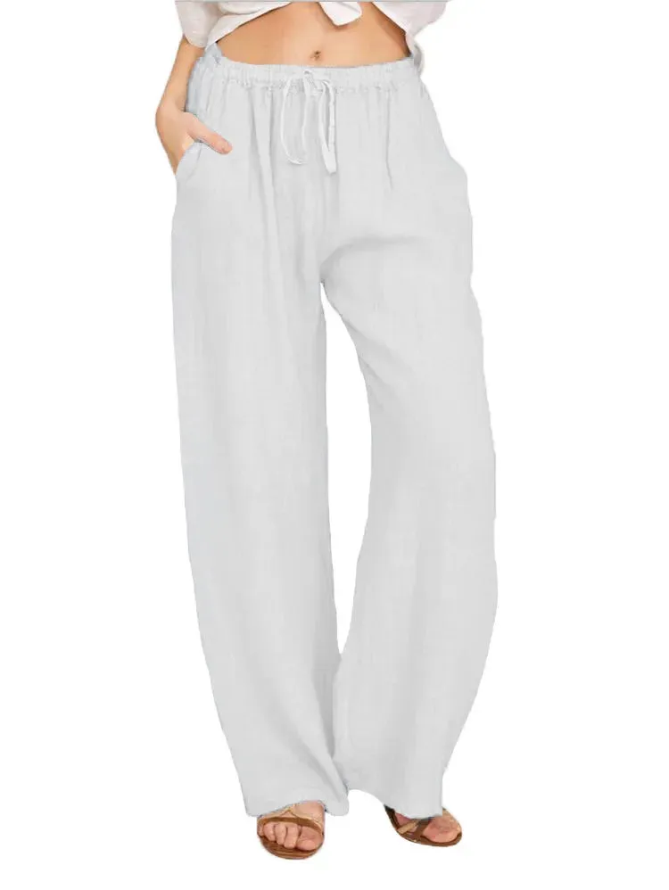 Obsidian Phoenix Women's Luxury Cotton-Linen Pants