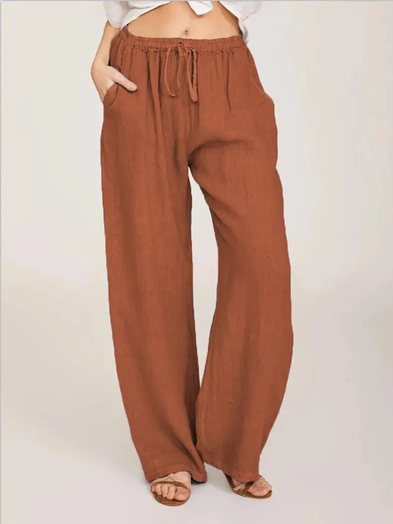 Obsidian Phoenix Women's Luxury Cotton-Linen Pants