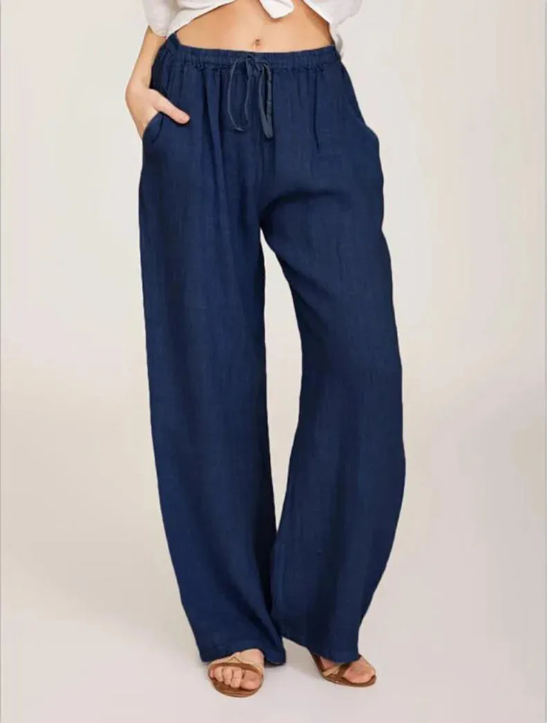 Obsidian Phoenix Women's Luxury Cotton-Linen Pants