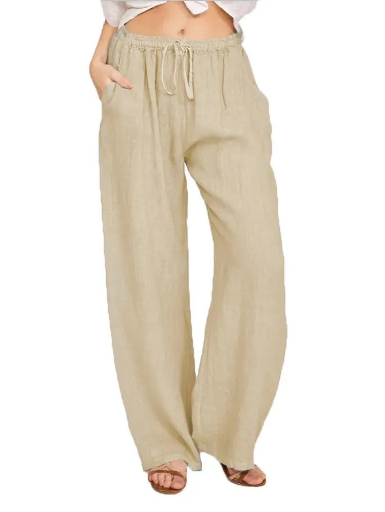 Obsidian Phoenix Women's Luxury Cotton-Linen Pants