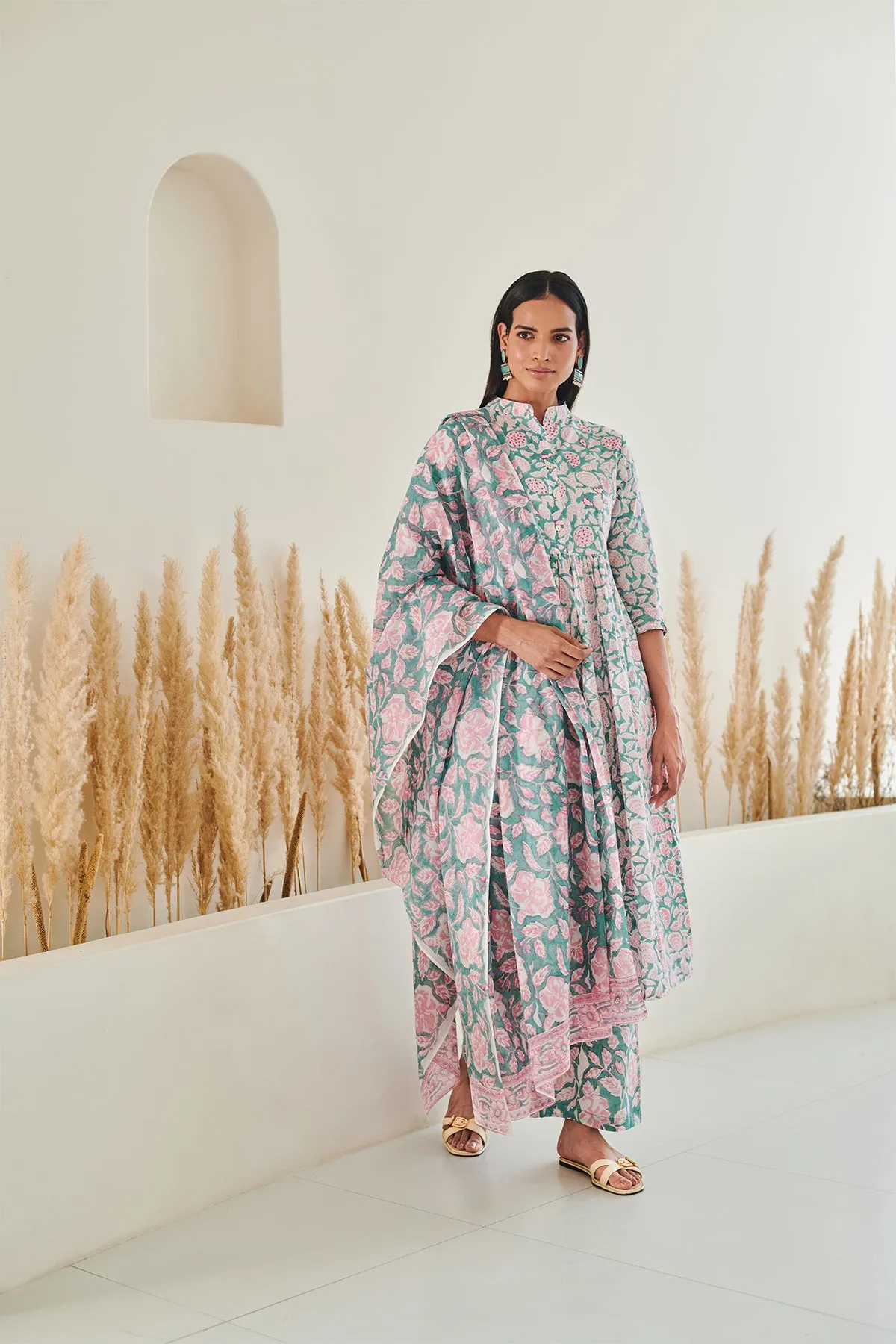 Pankhi Gulab Cotton Kurta