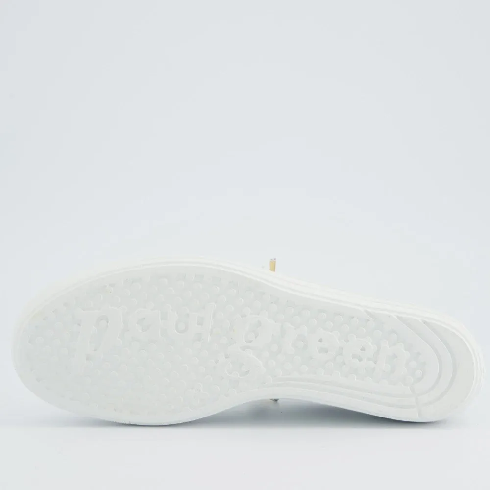 Paul Green Super Soft Leather Trainers 5476 White With Pearls