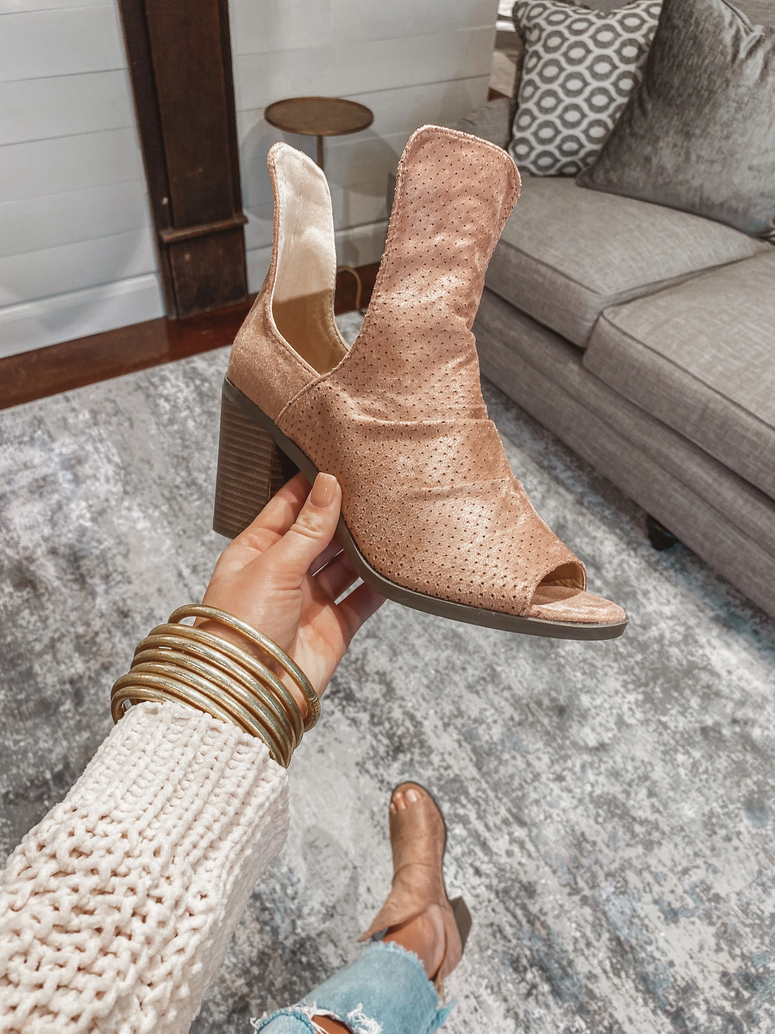 Pink Spring Bootie